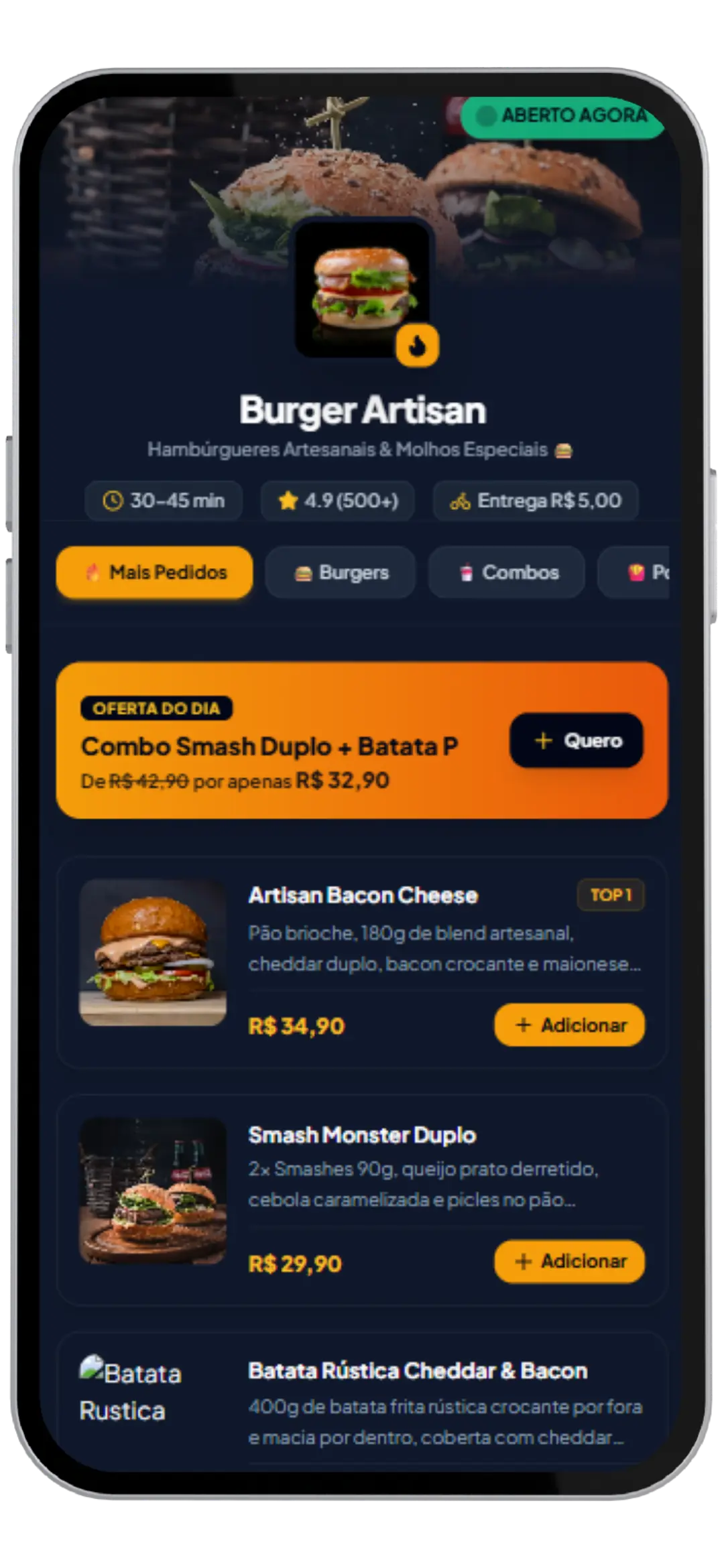 Cardápio & Delivery Zap